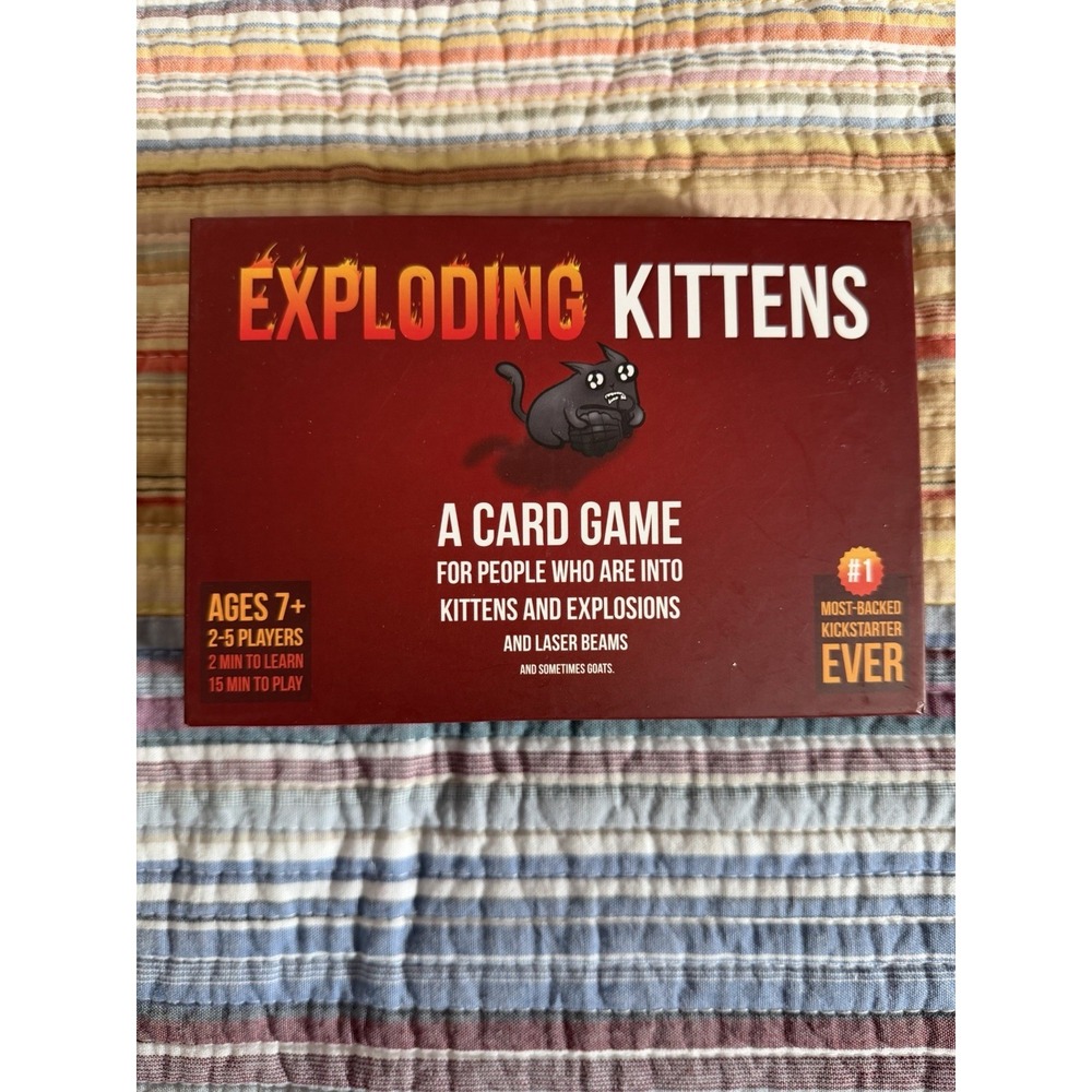 Exploding Kittens Card Game Original Edition Complete Game -NEW Open Box